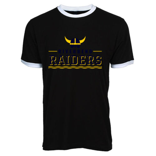 Riverbend Raiders - Unisex Fine Jersey Ringer T-Shirt Thumbnail
