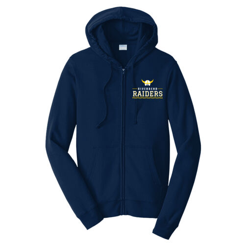 Riverbend Raiders Dark - Fan Favorite Fleece Full Zip Hooded Sweatshirt Thumbnail