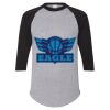 Unisex Three-Quarter Raglan Sleeve Baseball Jersey T-Shirt Thumbnail