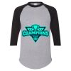 Unisex Three-Quarter Raglan Sleeve Baseball Jersey T-Shirt Thumbnail