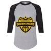 Unisex Three-Quarter Raglan Sleeve Baseball Jersey T-Shirt Thumbnail