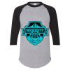 Unisex Three-Quarter Raglan Sleeve Baseball Jersey T-Shirt Thumbnail