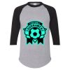 Unisex Three-Quarter Raglan Sleeve Baseball Jersey T-Shirt Thumbnail