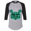 Unisex Three-Quarter Raglan Sleeve Baseball Jersey T-Shirt Thumbnail