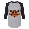 Unisex Three-Quarter Raglan Sleeve Baseball Jersey T-Shirt Thumbnail