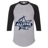 Unisex Three-Quarter Raglan Sleeve Baseball Jersey T-Shirt Thumbnail