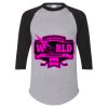 Unisex Three-Quarter Raglan Sleeve Baseball Jersey T-Shirt Thumbnail