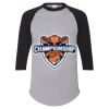 Unisex Three-Quarter Raglan Sleeve Baseball Jersey T-Shirt Thumbnail