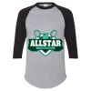 Unisex Three-Quarter Raglan Sleeve Baseball Jersey T-Shirt Thumbnail