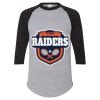 Unisex Three-Quarter Raglan Sleeve Baseball Jersey T-Shirt Thumbnail