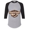 Unisex Three-Quarter Raglan Sleeve Baseball Jersey T-Shirt Thumbnail