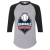 Unisex Three-Quarter Raglan Sleeve Baseball Jersey T-Shirt Thumbnail