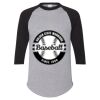 Unisex Three-Quarter Raglan Sleeve Baseball Jersey T-Shirt Thumbnail