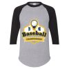 Unisex Three-Quarter Raglan Sleeve Baseball Jersey T-Shirt Thumbnail
