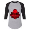 Unisex Three-Quarter Raglan Sleeve Baseball Jersey T-Shirt Thumbnail