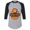 Unisex Three-Quarter Raglan Sleeve Baseball Jersey T-Shirt Thumbnail
