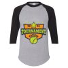 Unisex Three-Quarter Raglan Sleeve Baseball Jersey T-Shirt Thumbnail