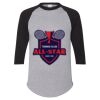 Unisex Three-Quarter Raglan Sleeve Baseball Jersey T-Shirt Thumbnail