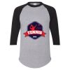 Unisex Three-Quarter Raglan Sleeve Baseball Jersey T-Shirt Thumbnail