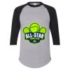 Unisex Three-Quarter Raglan Sleeve Baseball Jersey T-Shirt Thumbnail