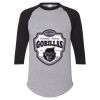 Unisex Three-Quarter Raglan Sleeve Baseball Jersey T-Shirt Thumbnail