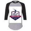 Unisex Three-Quarter Raglan Sleeve Baseball Jersey T-Shirt Thumbnail