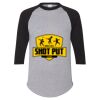 Unisex Three-Quarter Raglan Sleeve Baseball Jersey T-Shirt Thumbnail