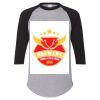 Unisex Three-Quarter Raglan Sleeve Baseball Jersey T-Shirt Thumbnail