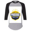 Unisex Three-Quarter Raglan Sleeve Baseball Jersey T-Shirt Thumbnail