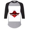 Unisex Three-Quarter Raglan Sleeve Baseball Jersey T-Shirt Thumbnail