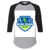 Unisex Three-Quarter Raglan Sleeve Baseball Jersey T-Shirt Thumbnail