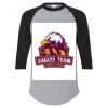 Unisex Three-Quarter Raglan Sleeve Baseball Jersey T-Shirt Thumbnail