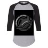 Unisex Three-Quarter Raglan Sleeve Baseball Jersey T-Shirt Thumbnail
