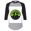 Unisex Three-Quarter Raglan Sleeve Baseball Jersey T-Shirt Thumbnail