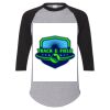 Unisex Three-Quarter Raglan Sleeve Baseball Jersey T-Shirt Thumbnail