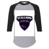 Unisex Three-Quarter Raglan Sleeve Baseball Jersey T-Shirt Thumbnail