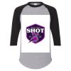 Unisex Three-Quarter Raglan Sleeve Baseball Jersey T-Shirt Thumbnail