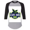 Unisex Three-Quarter Raglan Sleeve Baseball Jersey T-Shirt Thumbnail