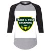 Unisex Three-Quarter Raglan Sleeve Baseball Jersey T-Shirt Thumbnail