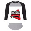 Unisex Three-Quarter Raglan Sleeve Baseball Jersey T-Shirt Thumbnail