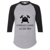 Unisex Three-Quarter Raglan Sleeve Baseball Jersey T-Shirt Thumbnail
