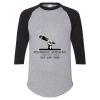 Unisex Three-Quarter Raglan Sleeve Baseball Jersey T-Shirt Thumbnail
