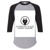 Unisex Three-Quarter Raglan Sleeve Baseball Jersey T-Shirt Thumbnail