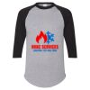 Unisex Three-Quarter Raglan Sleeve Baseball Jersey T-Shirt Thumbnail