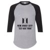 Unisex Three-Quarter Raglan Sleeve Baseball Jersey T-Shirt Thumbnail
