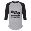 Unisex Three-Quarter Raglan Sleeve Baseball Jersey T-Shirt Thumbnail