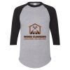 Unisex Three-Quarter Raglan Sleeve Baseball Jersey T-Shirt Thumbnail