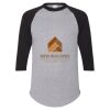 Unisex Three-Quarter Raglan Sleeve Baseball Jersey T-Shirt Thumbnail