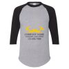 Unisex Three-Quarter Raglan Sleeve Baseball Jersey T-Shirt Thumbnail