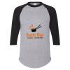 Unisex Three-Quarter Raglan Sleeve Baseball Jersey T-Shirt Thumbnail